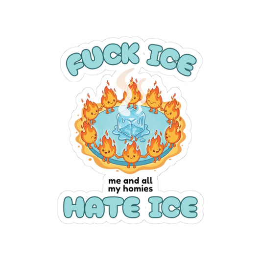 "HATE ICE" Kiss-Cut Stickers