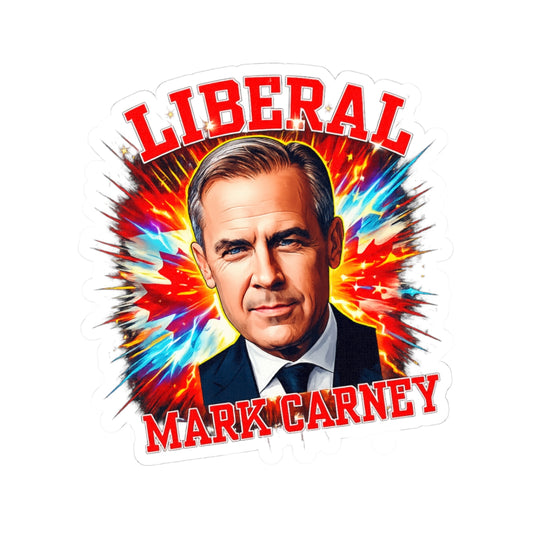 "Vibrant Mark Carney" Kiss-Cut Stickers