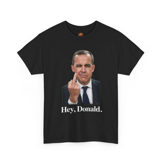 "Hey, Donald." Tee